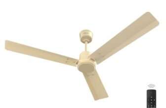 Bajaj Classico Sleek 5S 1200MM BLDC Ceiling Fan with Remote|BEE 5 Star Rated Energy Efficient|Saves upto 57% on electricity bills|Sleek Compact Design|High Air Delivery|2Yr Warranty|Matte Ivory
