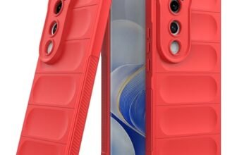 amazon basics Back Case Cover for Vivo V40 Pro 5G (Silicone_Magic-Red)