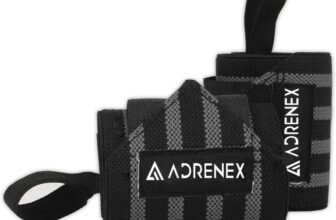 Adrenex by Flipkart Pack of 2, Neoprene Padded, Weight Lifting Wrist Support with Velcro Closure(Black)