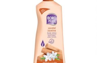 BoroPlus Sandal & Jasmine Body Lotion | Natural Herbs Infused | 24 hrs Moisturisation | For Soft & Fragrant Skin | All Seasons|All Skin Types|No Added Parabens|400ml