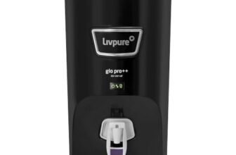 Livpure GLO PRO++ RO+UV+UF | Water Purifier for Home – 7 L Storage | Free Standard Installation | Suitable for Borewell, Tanker, Municipal Water | Black