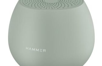 HAMMER Drop 5W Bluetooth Wireless Speaker with Twin Pairing, 1200 mAh Battery, 100H Standby Time, TWS Function, TF Card, USB Slot, Auto-Pairing, in-Built Mic, Type-C Charging, 52mm Driver (Green)