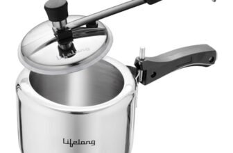 Lifelong 2L Stainless Steel Pressure Cooker | Inner Lid Design with Silicone Gasket | Induction & Gas Compatible | 1.2mm Thick | Leak-Proof, Durable, Rust-Resistant Body ISI-Certified