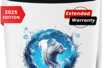 InnoQ 8.5 kg | Turbo Wash | Magic Filter | Lint Filter |Bubble Booster | 2025 Edition Washer only Black(85-WASH-WB)