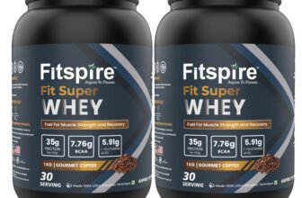Fitspire Fit Super Protein 100% Authentic & No Adulteration Muscle Growth & Recovery Whey Protein(2 kg, Gourmet Coffee)