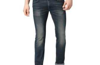 Pepe Jeans Vapour Slim Fit Mid Waist Jeans, Vintage Tint, 36