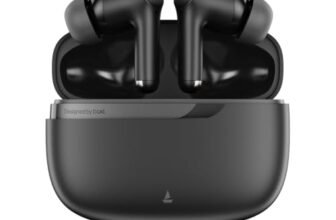 boAt 2026 Launch Airdopes Prime 300 with Spatial Audio, 60 Hrs Battery, Quad Mics AI-ENx™ Technology, Multi Connectivity, 11mm Drivers, ASAP™ Charge, in-Ear Detection, Bluetooth v6.1 (Titanium Black)
