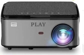 PLAY PP3 Full HD LED Portable 1920 x 1080P High Brightness & Contrast Native Full HD Resolution 5500 lm LED Corded Portable Projector(Black)