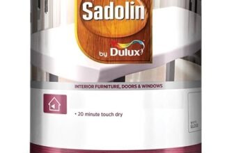 Dulux Sadolin PU Wood Polish Gloss Finish for interior surfaces | Excellent resistance to scratches, stains, and cracks | Water resistant, all weather durable and long lasting, 4 Litres