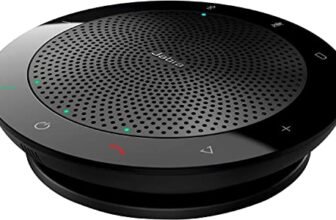 Jabra Speak 510 UC USB & Bluetooth Conference Speakerphone | UC Optimized for Zoom, Google Meet & Webex | Portable Speakerphone | HD Voice & 360° Mic Coverage