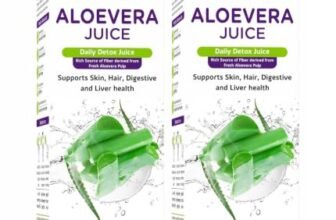 Baidyanath Asli Ayurved Aloe Vera juice with Pulp, All Natural tonic for Immunity, Better digestion and Glowing Skin, 1L (Pack of 2)