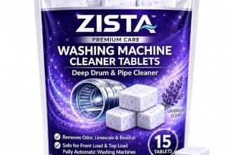 ZISTA Washing Machine Cleaner Tablets with Lavender Scent 15 Pcs