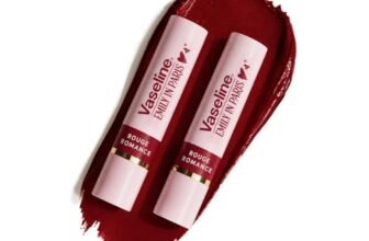 Vaseline Rouge Romance Emily in Paris Limited Edition Red Tinted Lip Balm Stick 3g (Pack of 2)