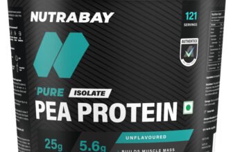 Nutrabay Pure 100% Pea Isolate – Plant-Based Protein(4 kg, Unflavoured)
