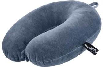 Billebon Premium Neck Pillow for Travelling Airplane Travel Pillow Comfortable Head Rest Neck Holder Pillow (Grey)