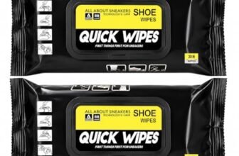 CAPSEA Sneaker & Shoe Cleaner Wipes – Portable Sneakers Cleaner Shoe Wipes Quickly Remove Dirt & Stains – These Disposable Shoe Cleaning Wipes Can Be Used On Footwear