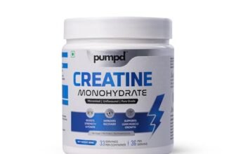 Pumpd Pure Micronized Creatine Monohydrate 250 gm, Unflavored, 33 Servings