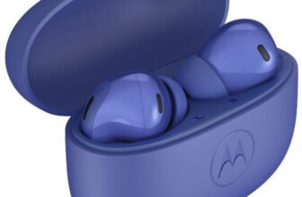 MOTOROLA Buds 2 Fusion with 55dB ANC,12.4mm Titanium Driver, 6 Mic ENC, 53 Hour Playback Bluetooth(PANTONE Surf The Web, True Wireless)