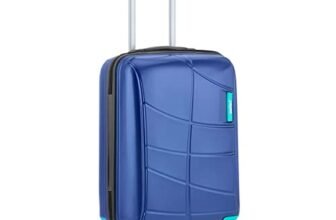 Safari Genius Theo 8 Wheels Trolley Bag, Hard Case Polycarbonate, 360 Degree Wheeling Luggage, Suitcase for Travel, Trolley Bags for Travel