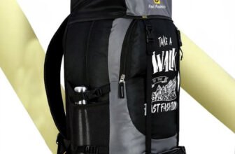 Fast Fashion Outdoor Sport Hiking Rucksuck Travel Bag Daypack 70 L Laptop Backpack(Grey, Black)