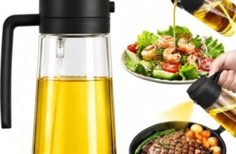 Homica 2-in-1 Oil Sprayer and Dispenser Bottle, 500ml