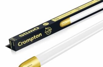 Crompton SlimO 20W (Cool white | Natural light) Aesthetic Design| Decorative design (Gold endcap with dual tone), Ambience light
