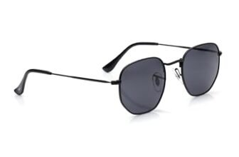 Fastrack Tees Grey Hexagonal Sunglasses for unisex