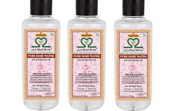 S2M KHADI HERBAL Rose water/Toner Rejuvenating Mist For Face and Body Steam Distilled for all Skin Types 210ml (Pack of 5)