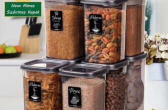 3D METRO SUPER STORE Plastic Grocery Container  – 1100 ml(Pack of 6, Transparent, Grey)