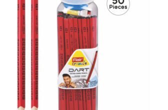 Flair Creative Dart Pencil Pack of 50 Pencil(Set of 50, Red)