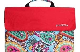 Protecta Charlie 14.1 Inch Stylish Laptop Bag for Women & Men, Ideal as Office Hand Bag or as Sling Bag Soft Velvety Interiors & Water Repellent Outer Fabric – (Attractive Indian Print)