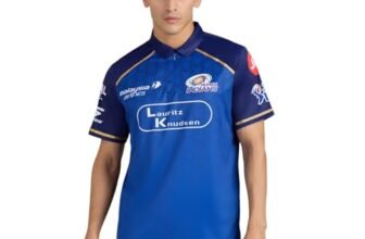 Skechers Mumbai Indians 2026 Men Official IPL Fan Polyester Regular Fit Jersey