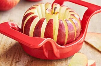 Plastic & Stainless Steel Apple Cutter (Red) – Colors May Vary