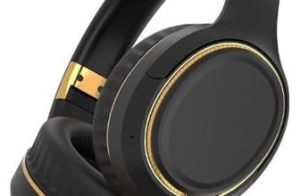 COREGENIX H6 Over Ear Headphones with ENC + HD Calling, Upto 50 Hrs Playtime, Fast Charging, in-Built ENC Mic, 40mm Titanium Bass Drivers, Super Soft Cushion, AUX in, Foldable Design