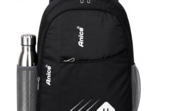 ANICE 15L Laptop Backpack for Men & Women School Bag Travel & College Bag School Bag for Boys Girls Man Woman | Laptop Bagpack (Black)