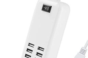 6 Ports USB Charger Hub Desktop US Plug AC Power Wall Travel Charging Adapter Slots Charging Station