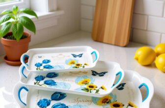 Sorath Serving Tray Set of 3, Melamine Trays for Kitchen Serving Snacks Tea Tray(Pack of 3)