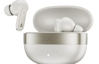 boAt 2026 Launch Airdopes Plus 224, Powerful Spatial Audio, 60H Playback, Quad Mics AI-ENx™, 13 mm Drivers, App Support, Multi Connect, Google Fast Pair, Bluetooth v6.0 TWS Earbuds (Off White)
