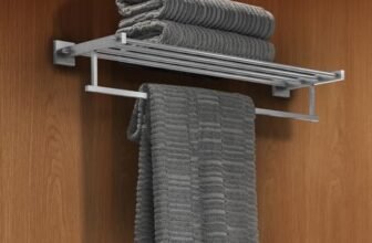 Kohler Multipurpose Towel Rack | Corrosion Resistant, Anti-Peel and Scratch Resistant | 304 Stainless Steel with Brushed Steel Finish | 2 Years Warranty (650L x 203W x 113H mm)