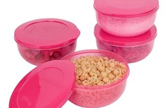 Cutting EDGE 900ml Eco Storage Container & Organizer Set of 4 (Pink)