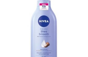 NIVEA Shea Smooth Body Lotion | Hyaluronic Acid & Shea Butter & Deep Nourish Serum Moisturizer | Lightweight Non-Greasy Body Cream | Body Moisturiser for 72H Hydration for Dry Skin | – 600ml