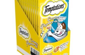 Temptations Creamy Purrrrr-ée Lickable Cat Treats, Chicken & Tuna Flavour, 48 G, (Pack of 12), Made with Real Fish, Goodness of Protein, Vitamins & Minerals, All Life Stages