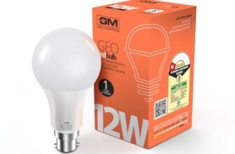 GM GEO 12 Watt LED Bulb 6500K Cool Day Light | Voltage Surge Protection & High Durability | 85% Energy Saving | 1 Year Warranty | Made in India – Pack of 1