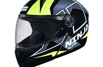 STUDDS Ninja Elite Super D6 FLIP-UP Full FACE Helmet N5 Black-L