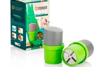E-COSMOS® Dry Fruit Cutter and Slicer with Stainless Steel Blade, Manual Nut Grinder for Almonds, Cashews, Pista & Chocolate, Kitchen Chopping Tool (Multicolor, Pack of 1)