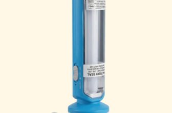 Pigeon Radiance Rechargeable LED Torch | 1800mAh Battery & 2-in-1 Lantern 3 hrs Torch Emergency Light(Blue)