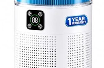 Docoss 2 in 1 Air Purifier & Humidifier for Home & Office with Digital Display, H13 Truehepa Filter Air Purifier for Bedroom & Removes 99.99% Pollutants, Allergens, Pet Danger & Dust
