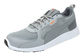 PUMA | Fire Run Men’s Sneakers | Quarry-Vibrant Orange | 8UK