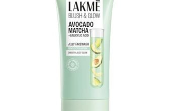 LAKME Blush & Glow, Jelly Face Wash, 150 g, for Hydrated and Comfortable Skin, with Avocado Matcha & Salicylic Acid