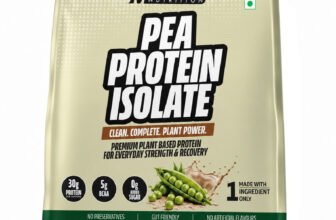 BIGMUSCLES NUTRITION 100% Pea Protein Isolate Protein Powder | Complete Amino Acid Profile | 30g Plant-Based Protein(1 kg, Natural Unflavoured)